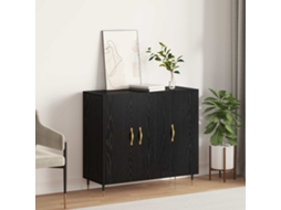 Vidaxl Buffet Carvalho Preto 90 X 34 X 80 Cm Madeira Processada