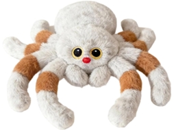 Almofadas Decorativas Com Estampa Aranha Pelúcia Branca, Fofas E