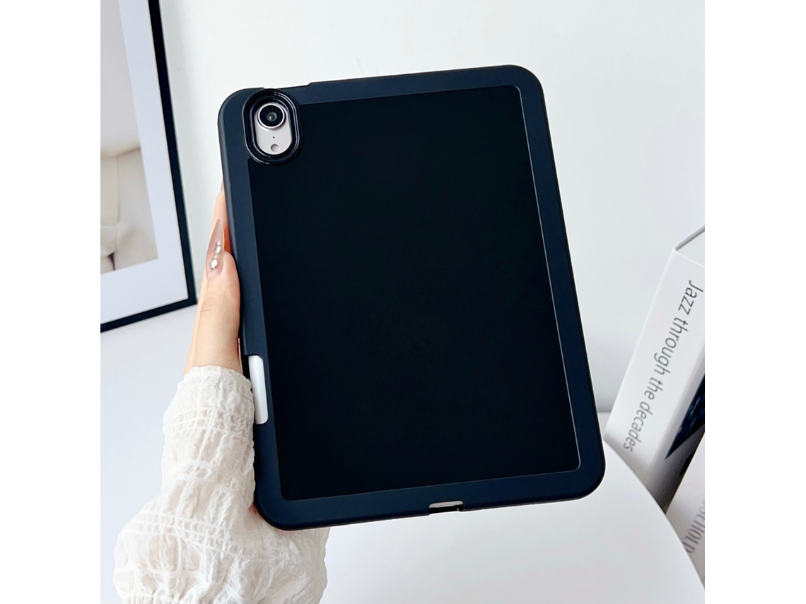 Capa Protetora Para Tablet Com Compartimento Para Caneta, Feita De Silicone Resistente A Quedas.preto Ipad De 11 Polegadas (2025) Ushion (a16)