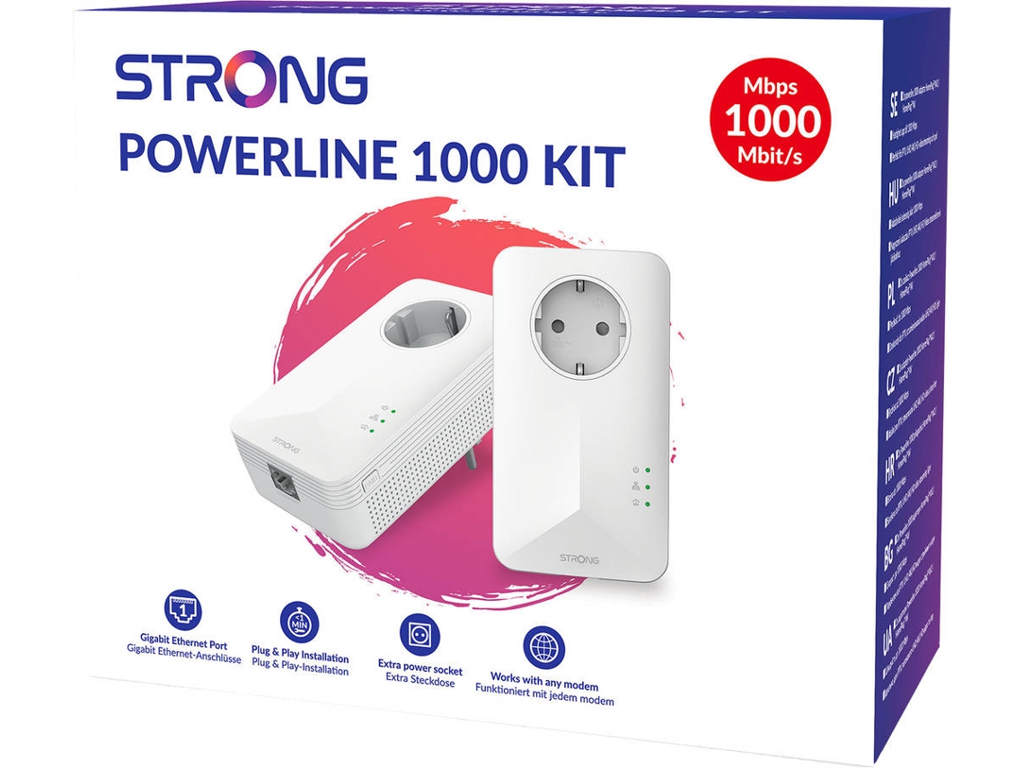 Adaptador PowerLink STRONG - POWERL1000 Duo EU V2 (Branco)
