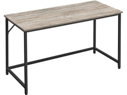 Bureau - Computertafel - Houtenblad - Stalen Frame - Grijs
