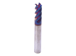 Laxiscreed Cortador De Fresar Com Revestimento Azul Nano Para Alta Dureza Hrc65°