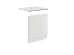 Fachada Vicco R-Line, Country branco, 60 cm, Mármore PT
