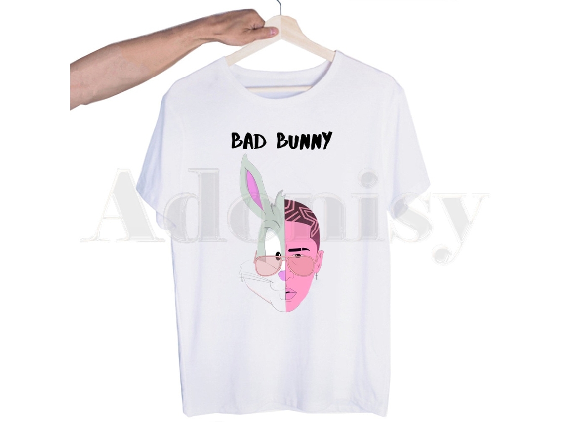 Rockinstone Bad Bunny - Bad Bunny Rabit Logo T-shirt(xl)