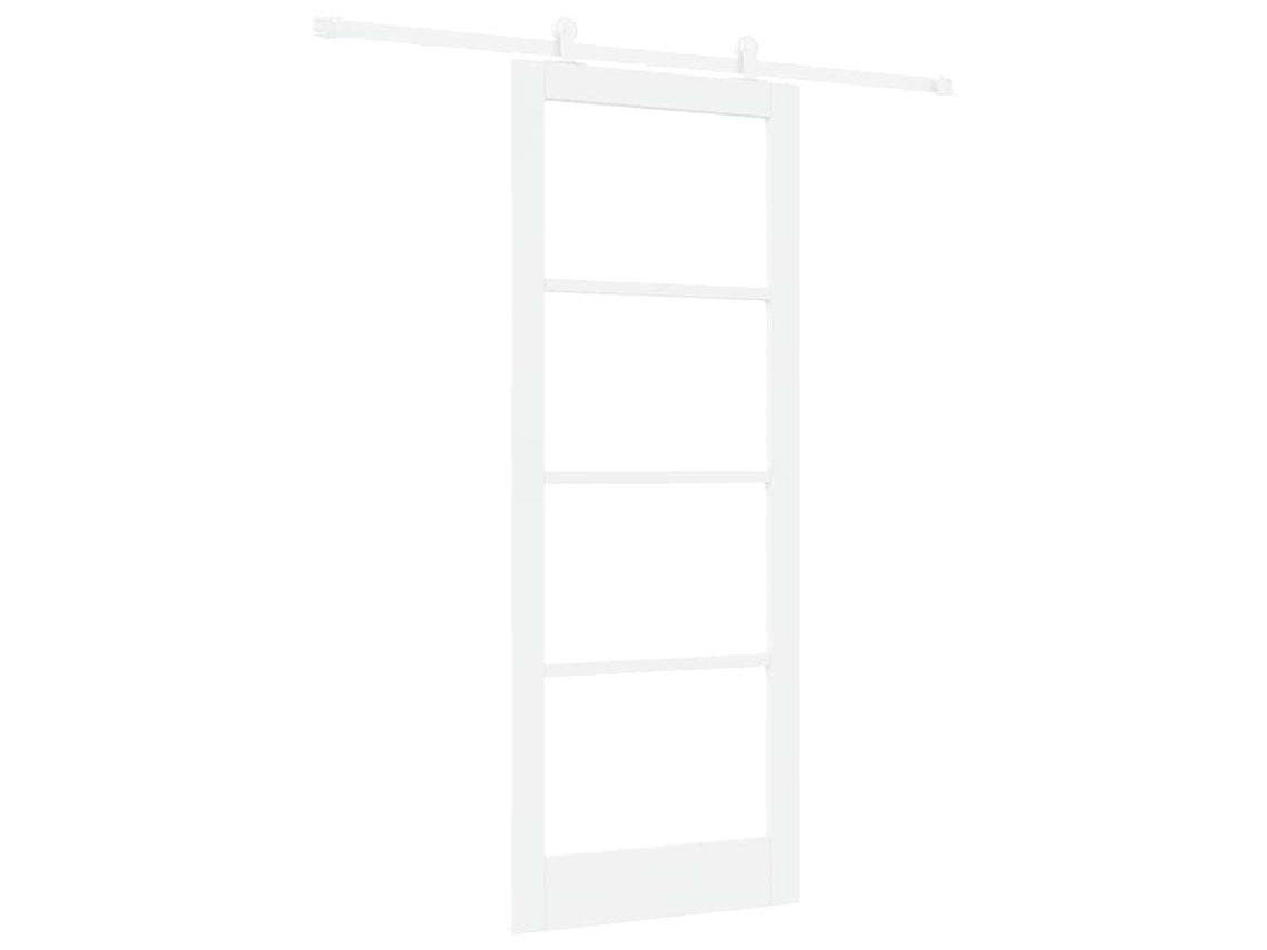 Conjunto 1 Porta Moderna Vidaxl Branco Madeira De Pinho Maciça (83 X 211 Cm)