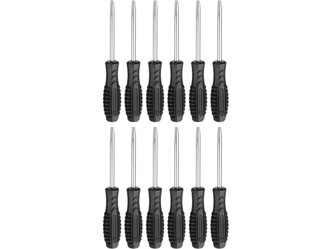 Conjunto De 12 Mini Chaves Fenda Sl5.0 Cabeça Chata, 14,5 Cm