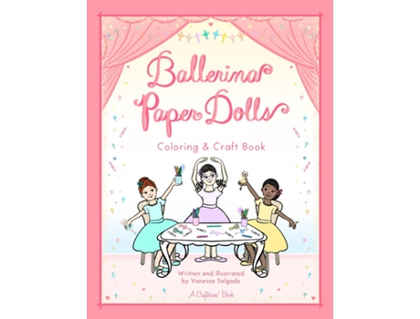 Livro Ballerina Paper Dolls Coloring amp Craft Book de Vanessa Salgado (Inglês)