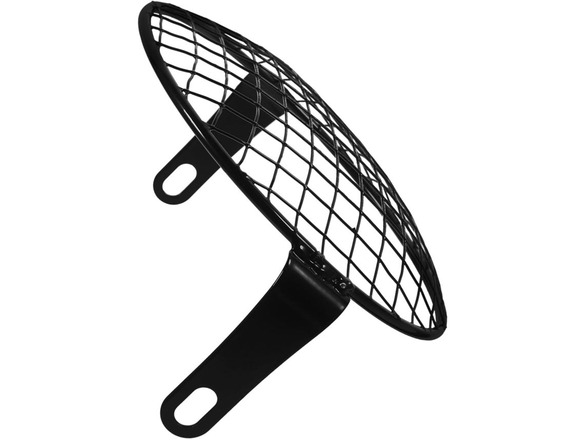 Protetor De Farol Retrô Em Tela Metálica Para Motocicletas, Compatível Com Diversos Modelos, Robusto.