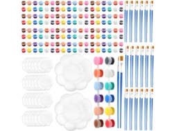 Conjunto de 360 Mini Tintas Acrílicas, Fitas Acrílicas para Crianças e Adultos SFUSHOS