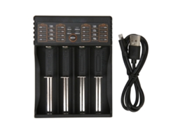 Carregador de Baterias inteligente com 4 bancadas e USB LED | S/MARCA