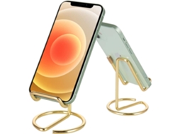 Suporte De Mesa Para Celular, Pacote Com 2 Unidades, Lindo Suporte Para Celular Em Dourado Metálico, Acessório De Mesa.