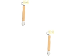 Conjunto De 2 Rolos Pressão Manuais Para Paredes Com Cabo, Ferramenta