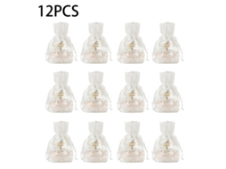 Saco de veludo com 12 folhas de maple brancas para joias e presentes LAXISCREED