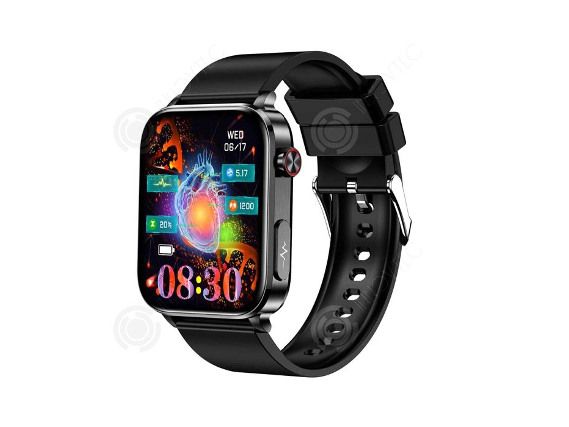 Inn Montre Conectada 4.6x1.16cm 1.96 Polegadas Resolução 320x386 Bluetooth Le 5.0 Impermeável Monitoramento De Saúde Smartwatch Preto Innovtec