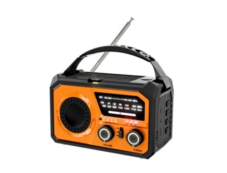 16000mah Rádio Meteorológico De Emergência Solar Manivela De Mão Zsanfs