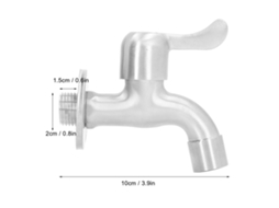 Laxiscreed Válvula De Torneira G1/2 Polegadas Dn15 Em Aço Inoxidável 304 Resistente