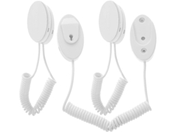 Lurelia Cabo Retrátil Retrátil Com Cordão Autoadesivo Em Plástico Branco Pacote Com 3 Unidades Para Escritório E Casa