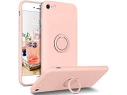 Capa Anel Para Iphone 7 Yemaesre Rosa
