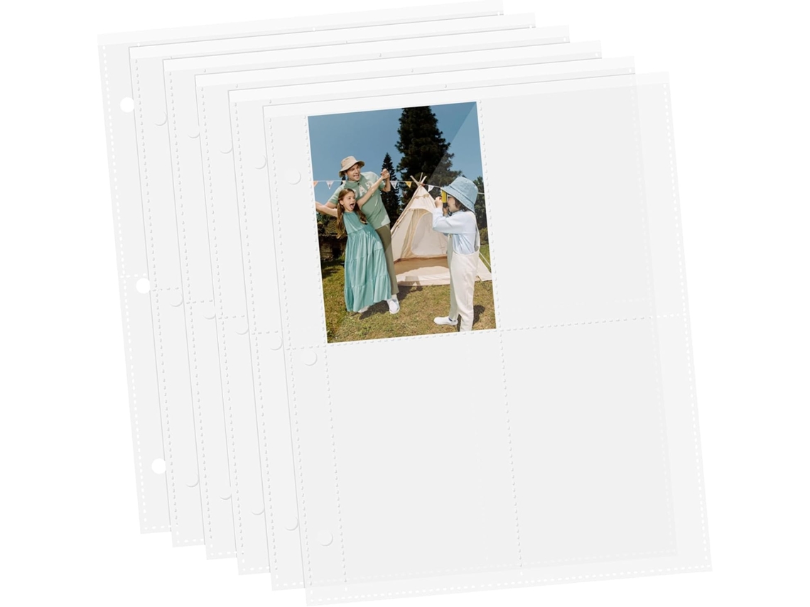 Toyvian 40 Feuilles Classeur Pochettes Transparentes Para Cartes À Collectionner Protège Cartes Photo Kpop