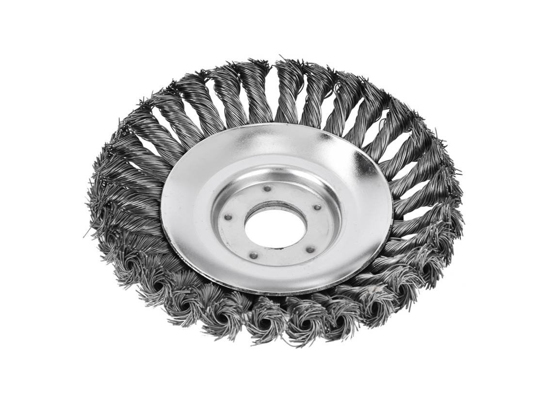 Cabeçote De Cortadora De Arame De Aço Inoxidável Roda Escova Ferramenta De Limpeza Jardim (200mm)
