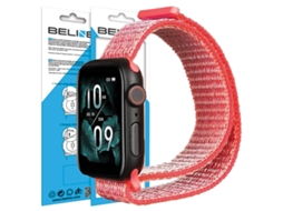 Pulseira de Nylon Beline para Apple Watch (38/40/41 mm) - Rosa/Rosa Choque