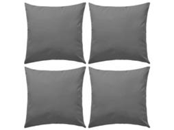 Vidaxl Almofadas Para Exterior 4 Pcs 45x45 Cm Cinzento