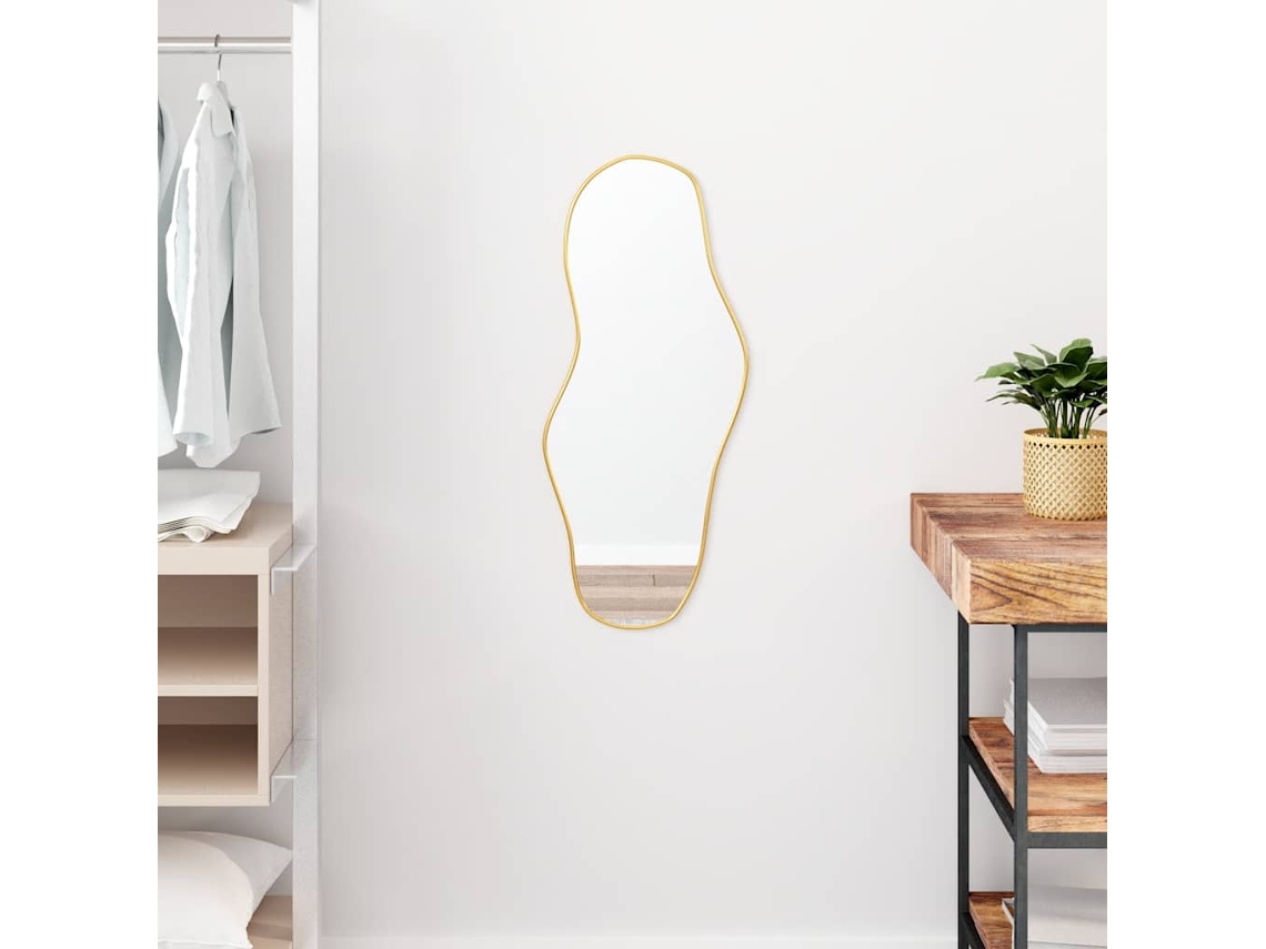 Vidaxl Espelho De Parede 70x30 Cm Dourado