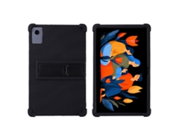 Capa Para Tablet Lenovo Idea Tab Plus Tb361fu, Em Silicone Macio Com Suporte Ajustável, Resistente A Impactos Preto Hexinyigjly