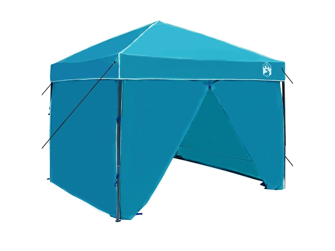 Conjunto 1 Tenda De Toldo Vidaxl Azul Tecido (243 X 243 X 251 Cm)