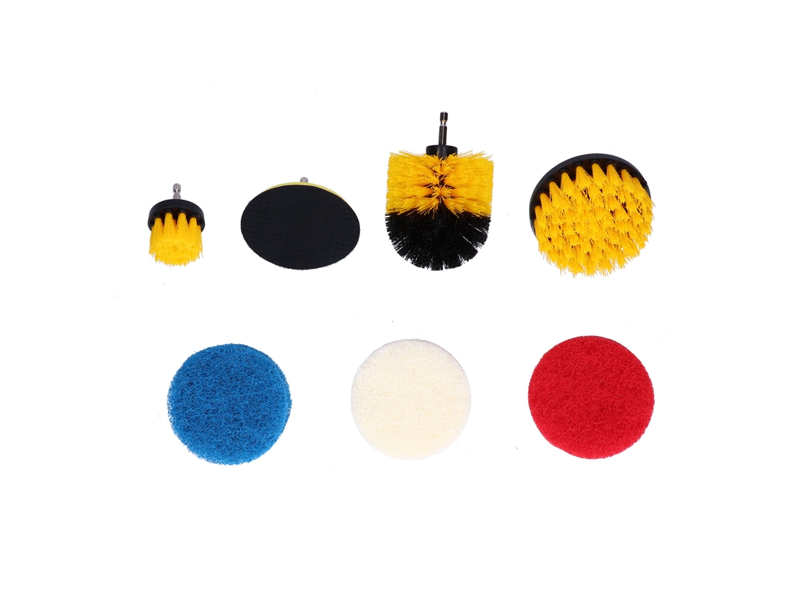 Laxiscreed Kit De 7 Escovas Para Furadeira Elétrica Com Acessórios De Limpeza E Polimento Doméstico