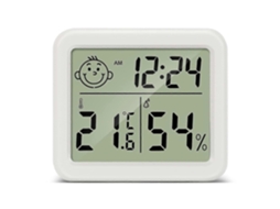 Termômetro Doméstico Digital Lcd Com Higrômetro Para Ambientes Internos, Ideal Para Sala De Estar.
