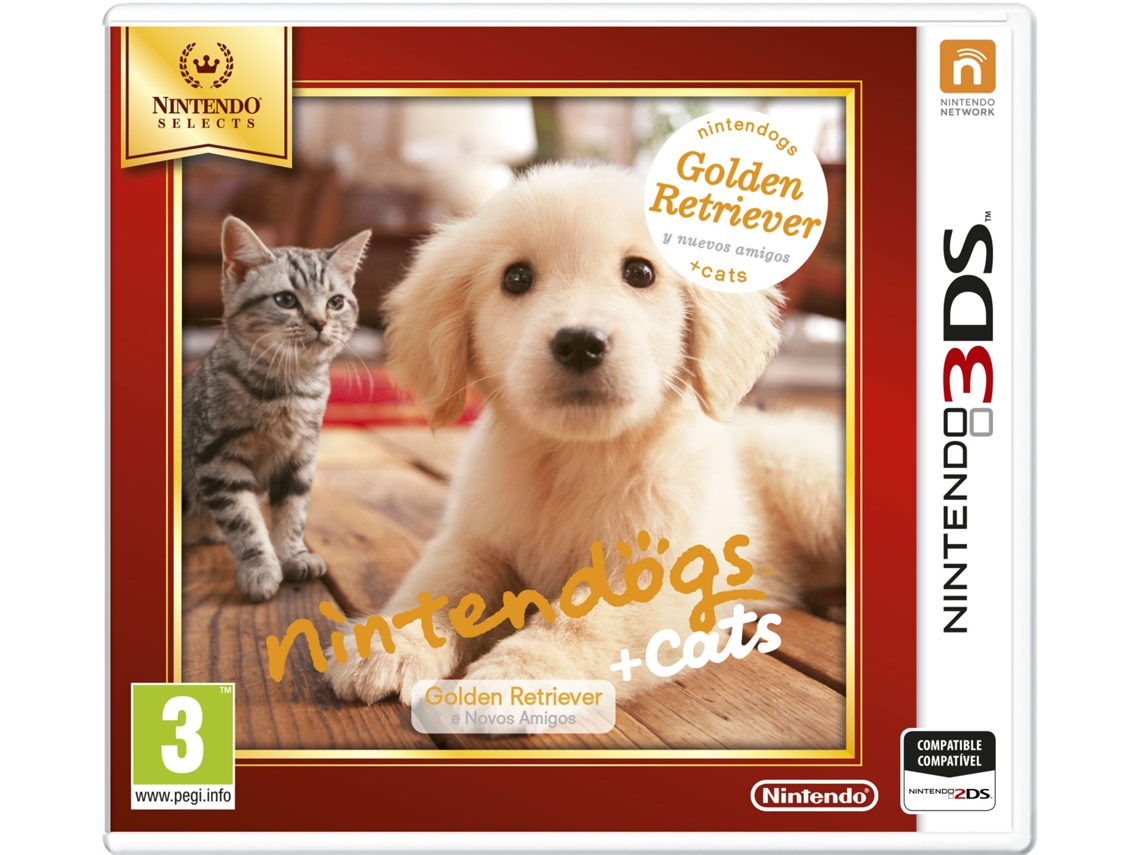 Jogo Nintendo 3DS Selects Nintendogs + Cats Golden Retriever Worten.pt