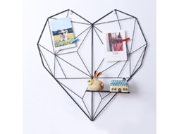 Decoración De Parede Com Grade De Ferro Diy, Parede De Fotos Artística Em Coração Para Casa