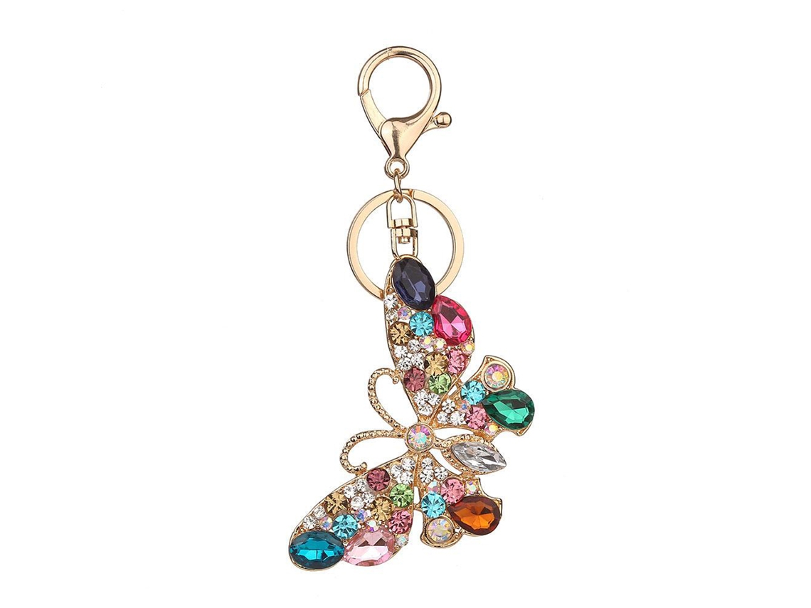 Chaveiro De Strass Para Segurar Chaves E Decorar Bolsa