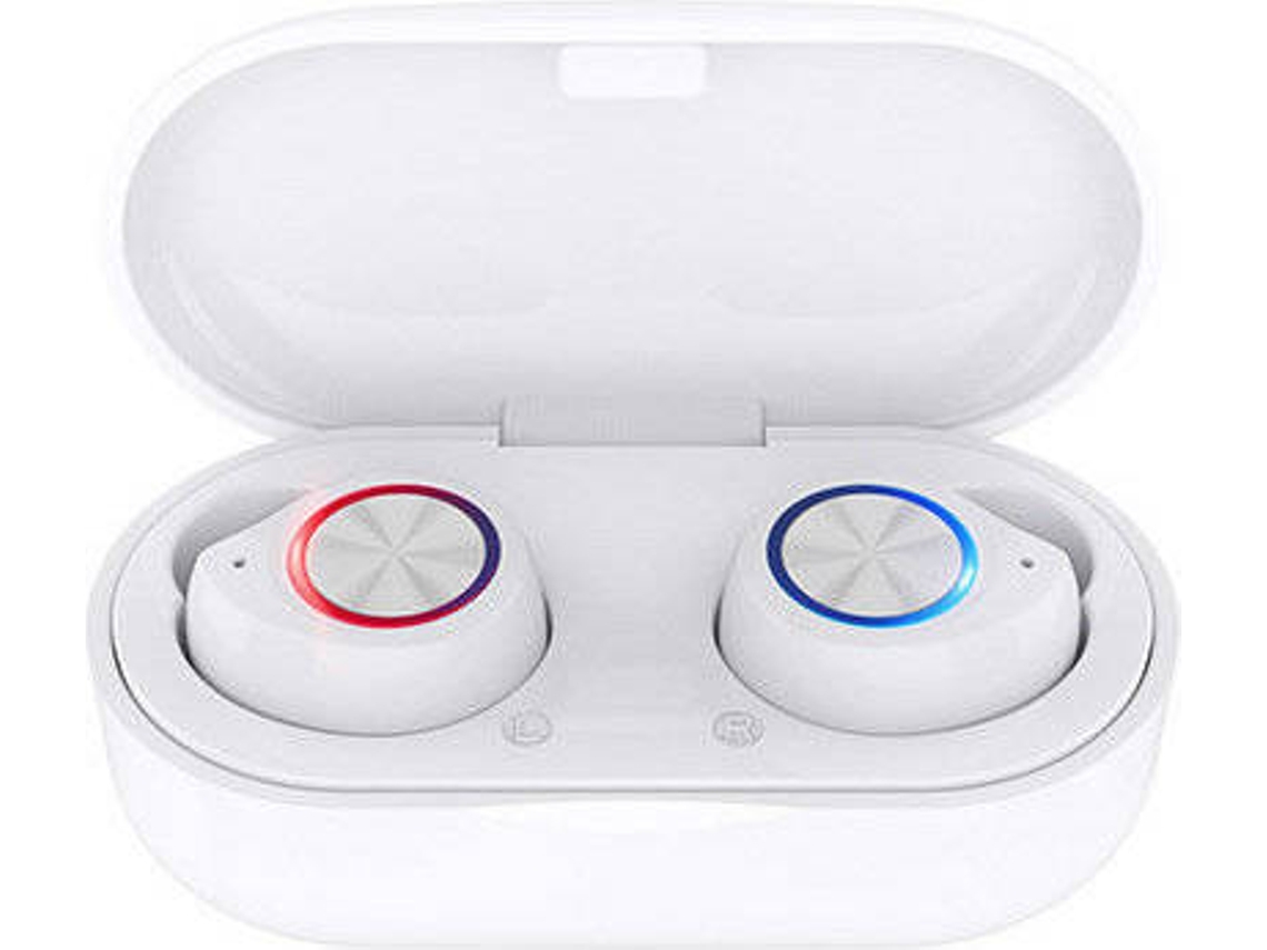 Auriculares Bluetooth True Wireless ENZONS Mini Intra- Sem Fio 5.0 Hifi Estéreo com Cancelamento de Ruído e Compartimento de Carregamentobranco