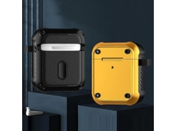 Camada protetora para fones de ouvido AirPods 1/2 Wing TPU + PC à prova de choque GIECY