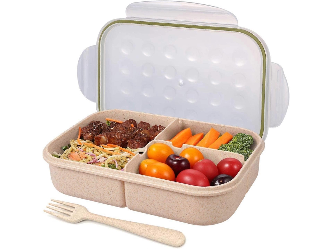 Caixa De Almoço Bento 3 Compartimentos Adultos Crianças