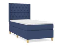 Box Spring Bed, Box Spring Beds Vidaxl Azul Tecido (80 X 200 Cm)