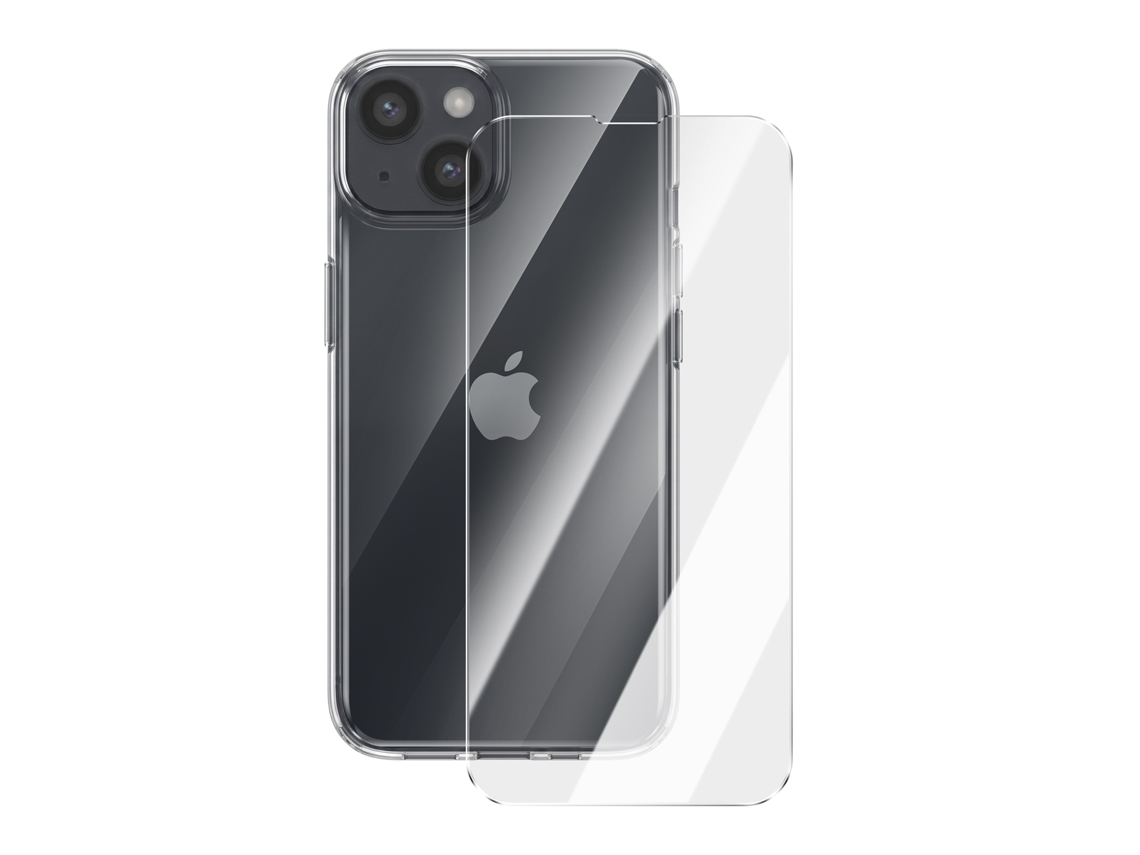 Pack Capa E Vidro Temperado Para Iphone 14 Proteção Anti-choque E Anti-riscos