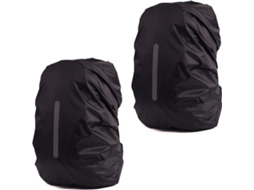 Conjunto de 2 Capas de Chuva para Mochila M, Refletiva, Impermeável BRILVIBERA (26, 40l)