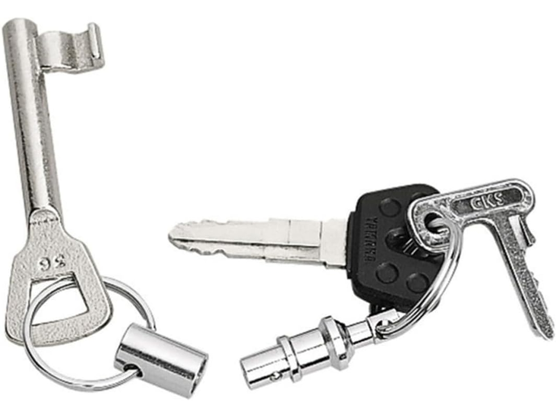 Conjunto De 5 Chaveiros Com Fecho Rápido De Anel Duplo