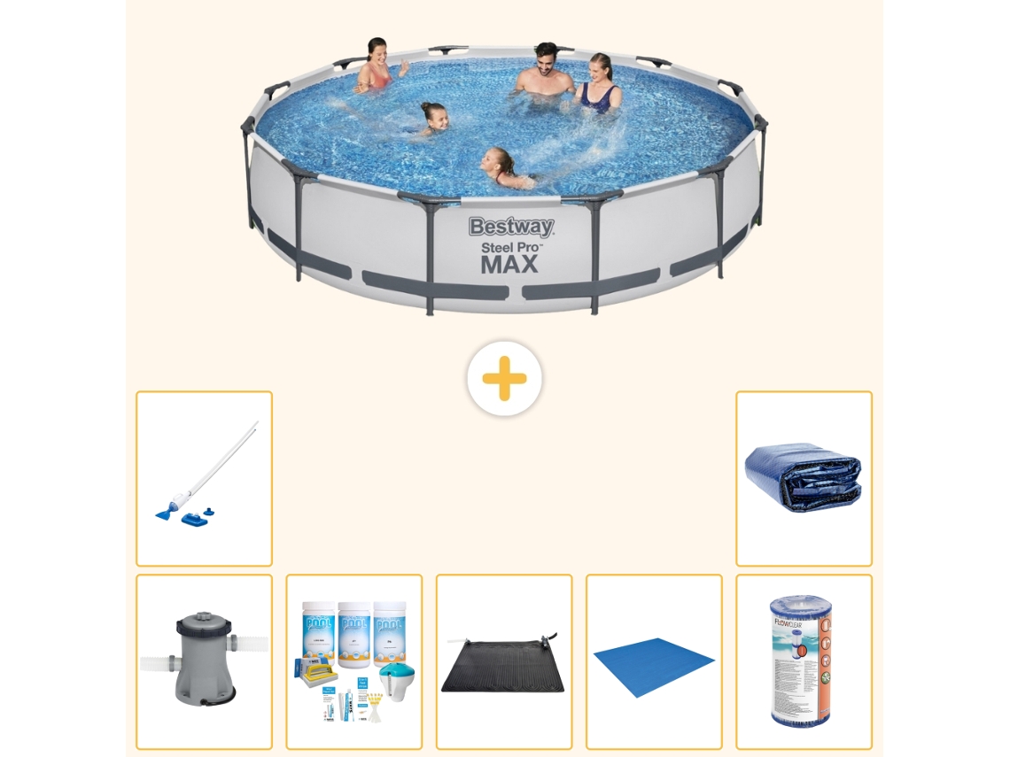 Bestway Piscina Bestway Steel Pro Max Redonda - 366x76 Cm - 8-peças S21689