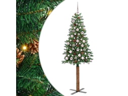 Árvore De Natal Slim Moderna Vidaxl Verde Pvc (180 Cm)