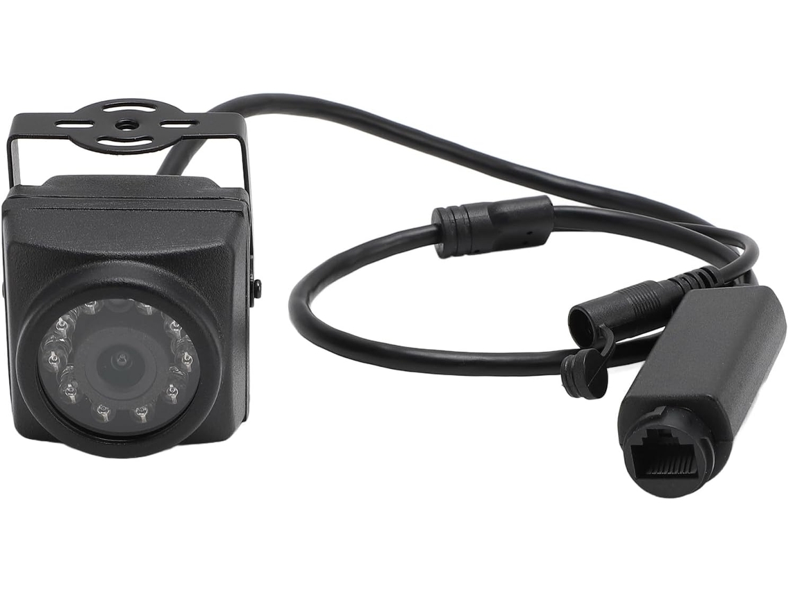Câmera Com Iluminador Infravermelho, Sensor De Imagem Cmos De 8 Mp, Lente Grande Angular De 3,6 Mm E 90 Graus Com