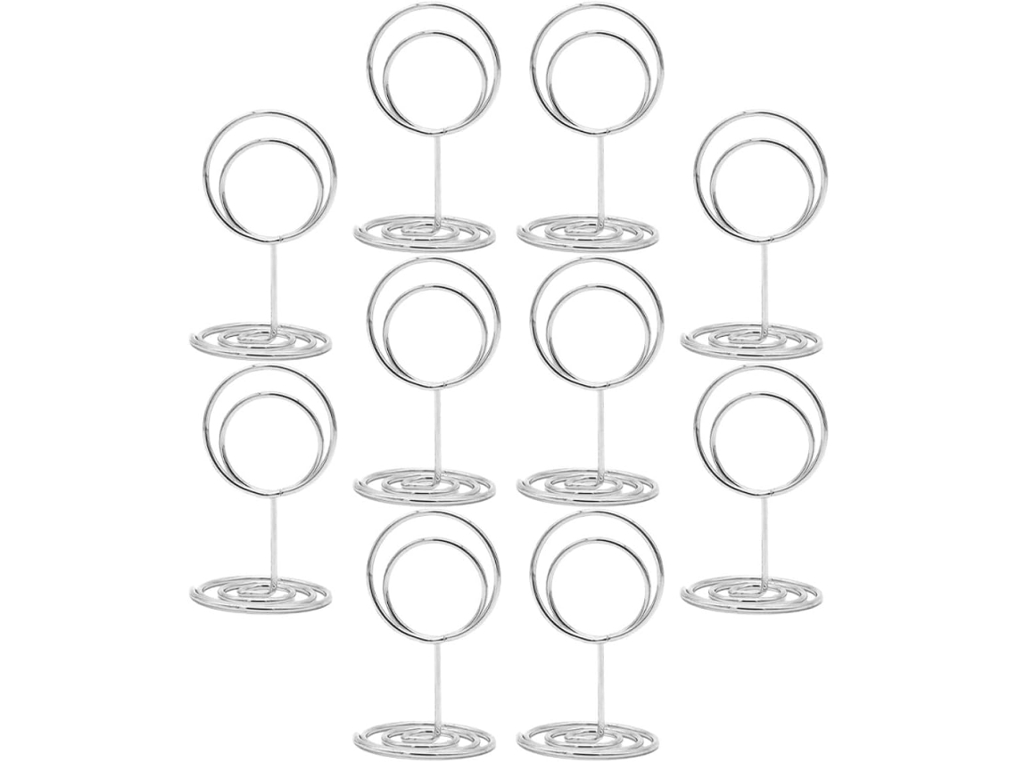 Conjunto de 10 alfinetes redondos de ferro fundido para mensagens, 50 cartões multifuncionais para fotos e números GOKOCO