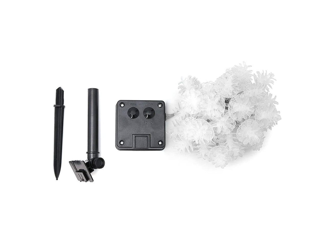 Kit com 8 luminárias solares de parede com luz branca e RGB AQUAFORGE