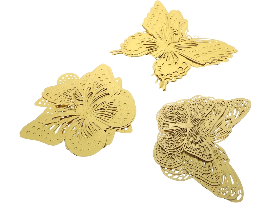 2 Conjuntos De Adesivos De Parede Vazados 3d 3d 36 Com Led Para Decoração De Parede Ou Peças Para Festa