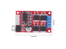 Módulo de controle de motor CC de 450 W, 2 entradas PWM, alta potência, controle de avanço, ré e freio (12-36 V)