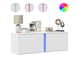 Móvel de Parede para Tv com Luzes Led Branco MAISON EXCLUSIVE (100x31x35 cm)