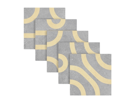 Azulejo Revestimento Cerâmico Decorativo Mate CERAGNI Vita Desenho F 15X15 Caixa com 44 Unidades 1 M2